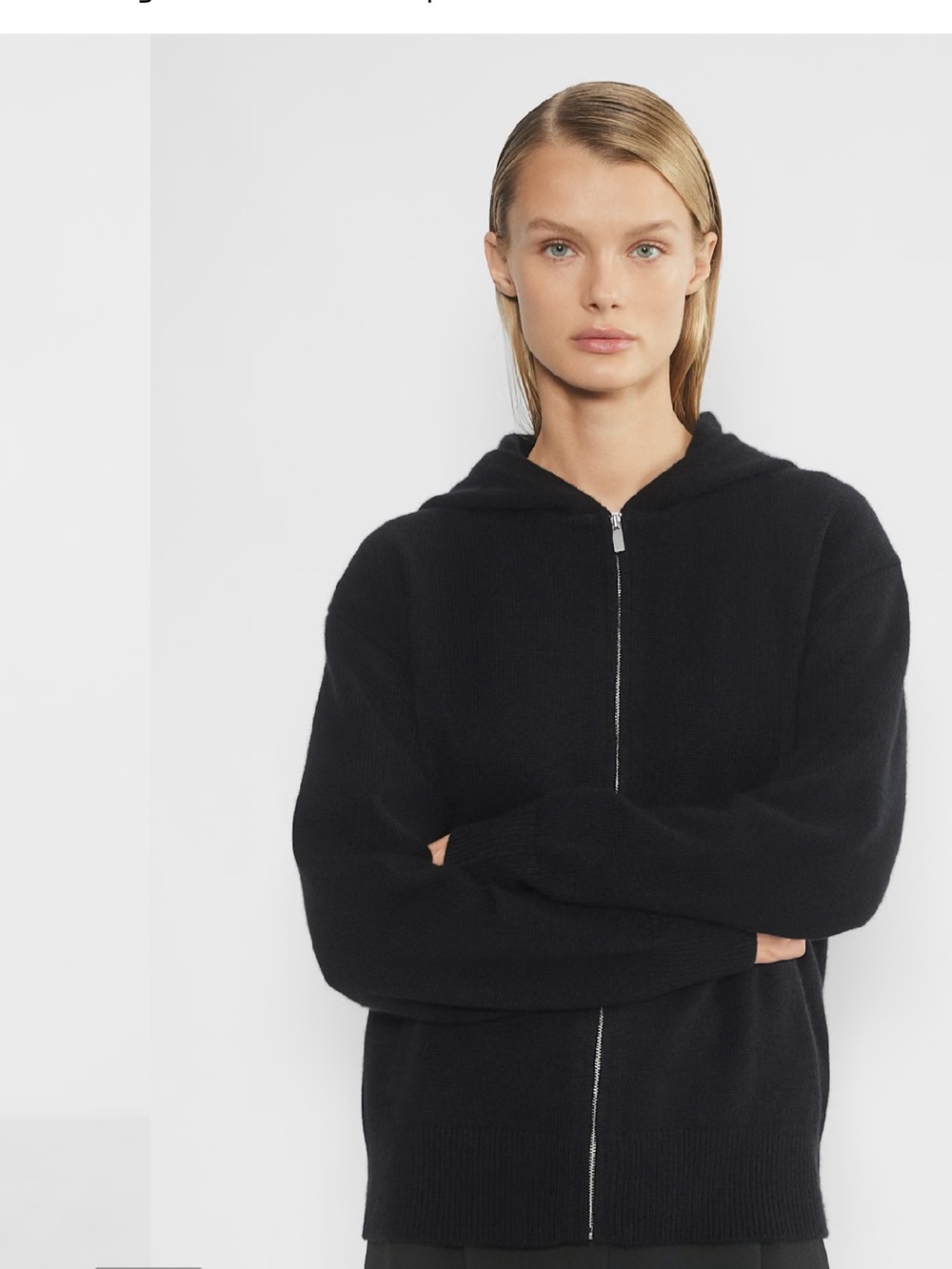 Aritzia Cashmere Relaxed zip Hoodie
